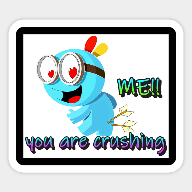 CRUSHING ON YOU Sticker by ONYXS